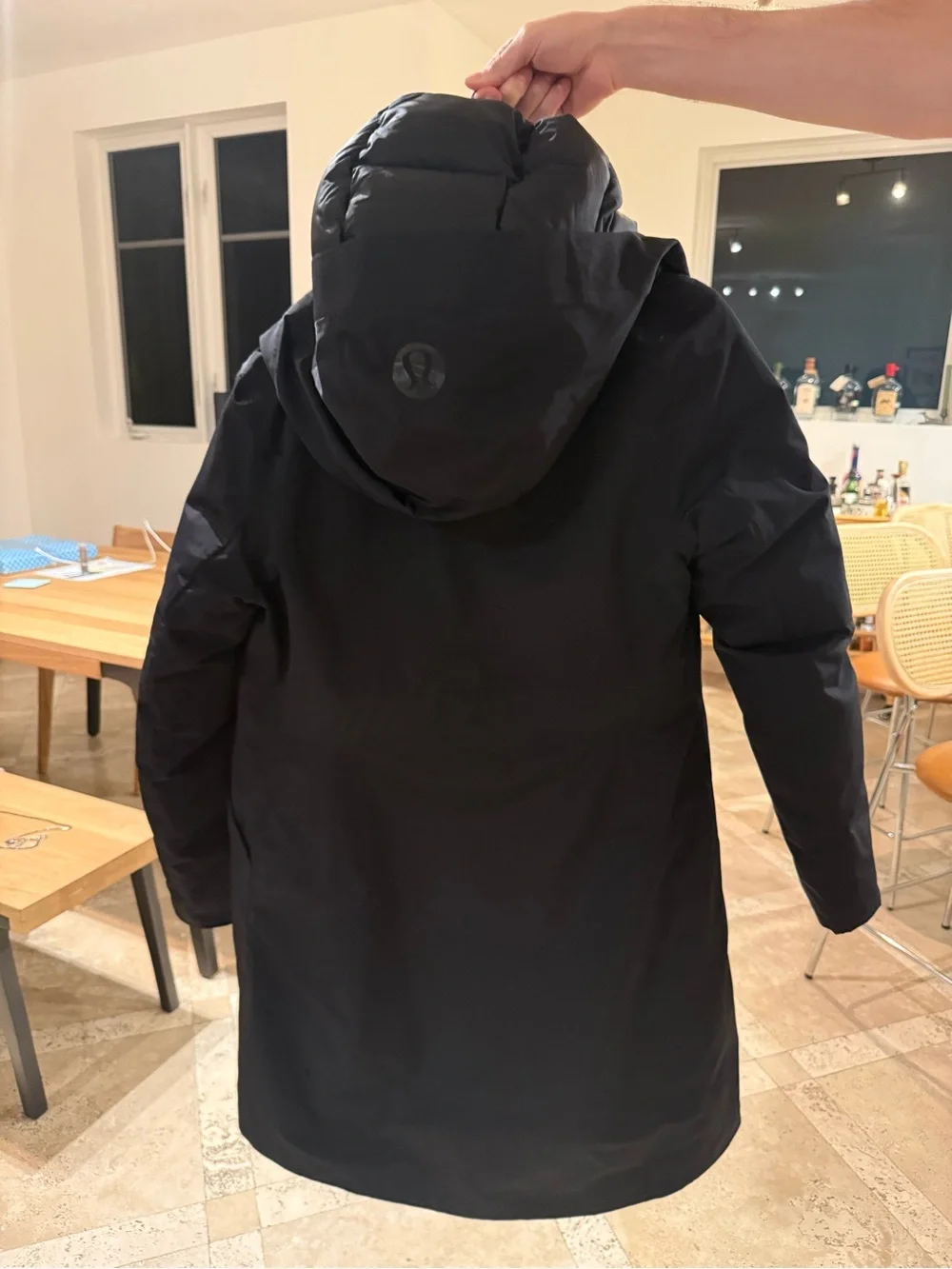 Lululemon 2-in-1 Black Rain Shell and Puffer Insert Jacket - Picture 5 of 6